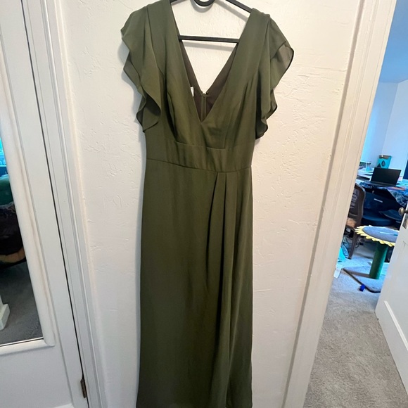 strapless open back dress Pleated One Shoulder Maxi Chiffon Evening Dress